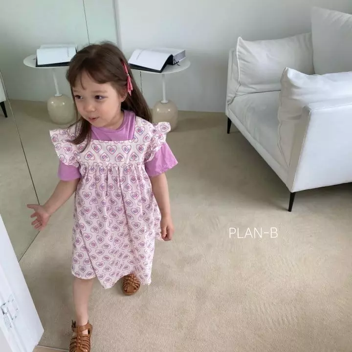 Plan B - Korean Children Fashion - #kidsshorts - French Heart One-piece - 6