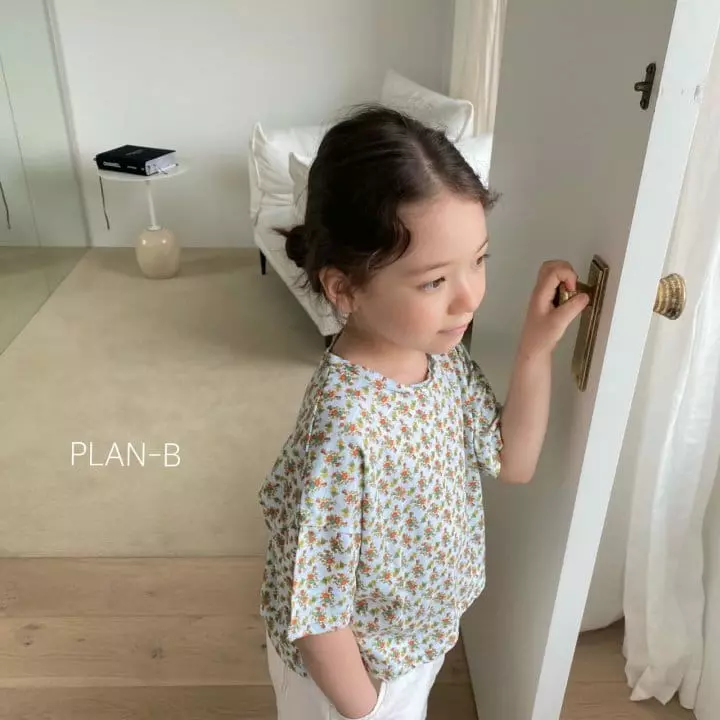 Plan B - Korean Children Fashion - #kidsshorts - Flower Tee - 2