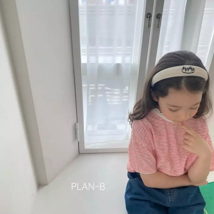 Plan B - Korean Children Fashion - #kidsshorts - wave Stripes Tee - 10