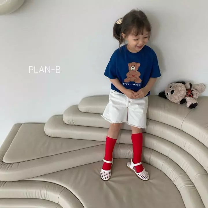 Plan B - Korean Children Fashion - #kidsstore - Love Heart Bear Tee - 5