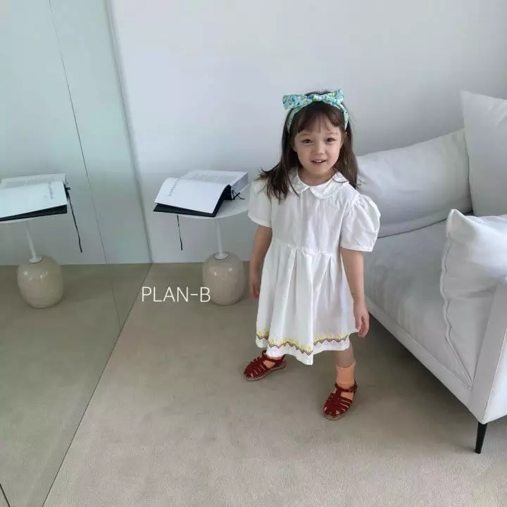 Plan B - Korean Children Fashion - #kidsstore - Smooth Flower Embroidery One-piece - 6