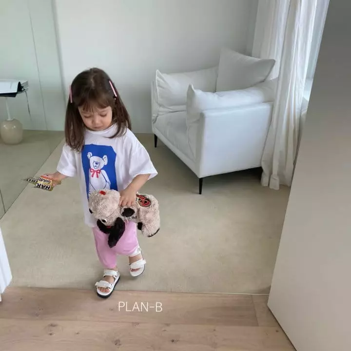 Plan B - Korean Children Fashion - #kidzfashiontrend - Red Ribbon Bear Te - 7