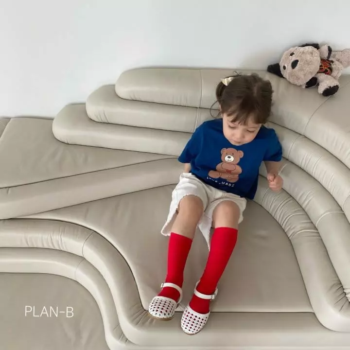 Plan B - Korean Children Fashion - #littlefashionista - Love Heart Bear Tee - 8
