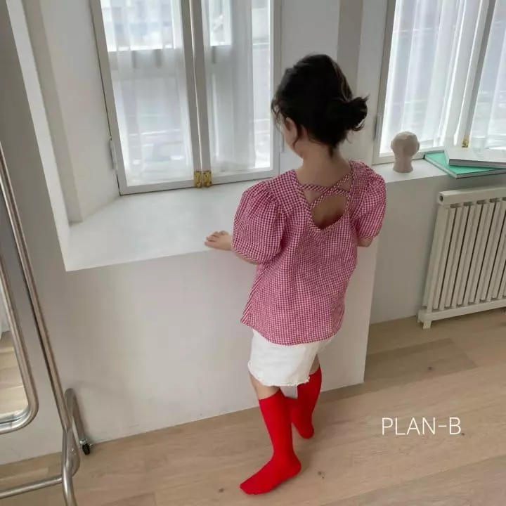 Plan B - Korean Children Fashion - #littlefashionista - Check Blouse - 5