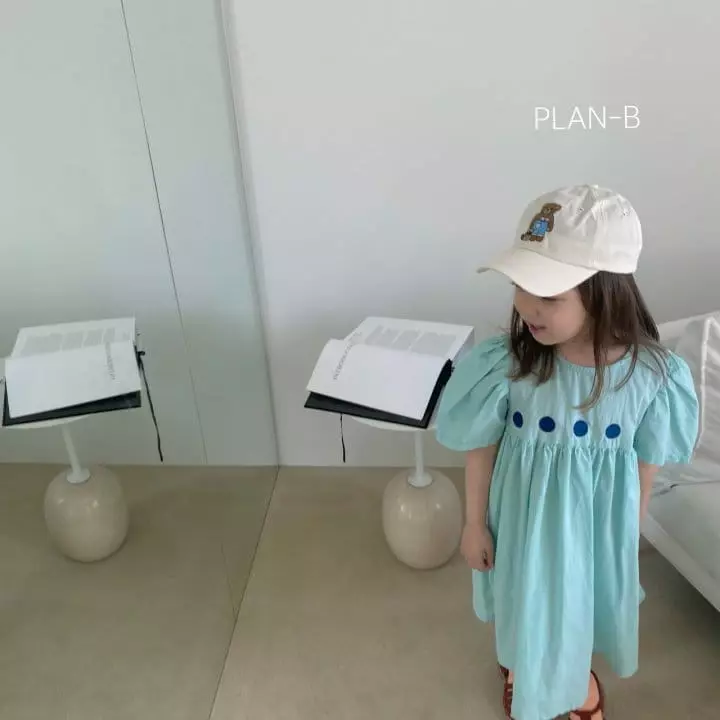 Plan B - Korean Children Fashion - #magicofchildhood - Circle Embroidery One-piece - 8