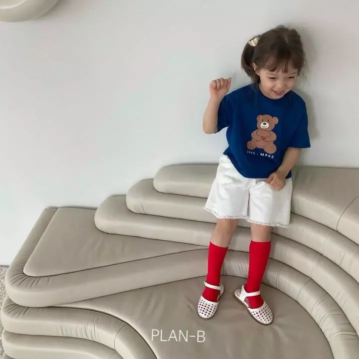 Plan B - Korean Children Fashion - #prettylittlegirls - Love Heart Bear Tee - 11