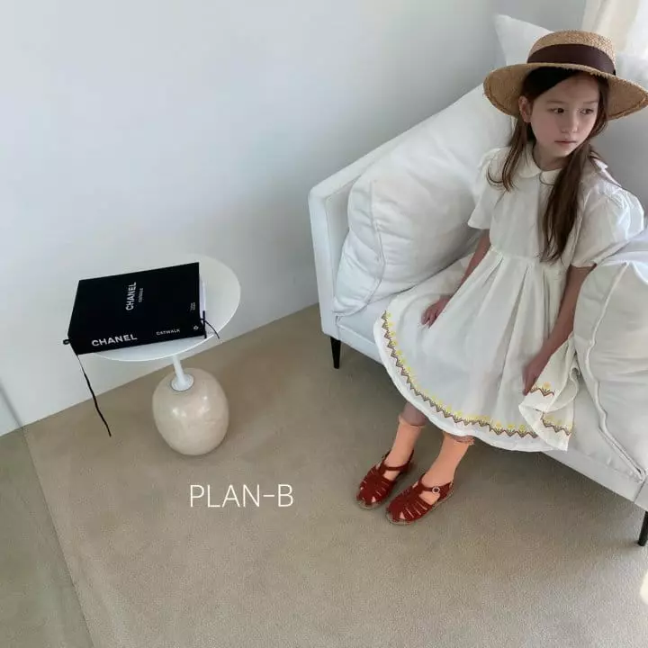 Plan B - Korean Children Fashion - #prettylittlegirls - Smooth Flower Embroidery One-piece - 12