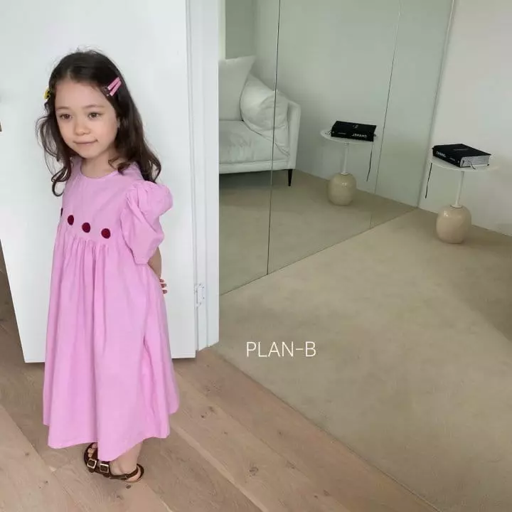 Plan B - Korean Children Fashion - #prettylittlegirls - Circle Embroidery One-piece - 10