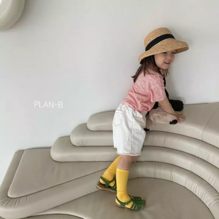 Plan B - Korean Children Fashion - #prettylittlegirls - Red Stitch Pants - 7