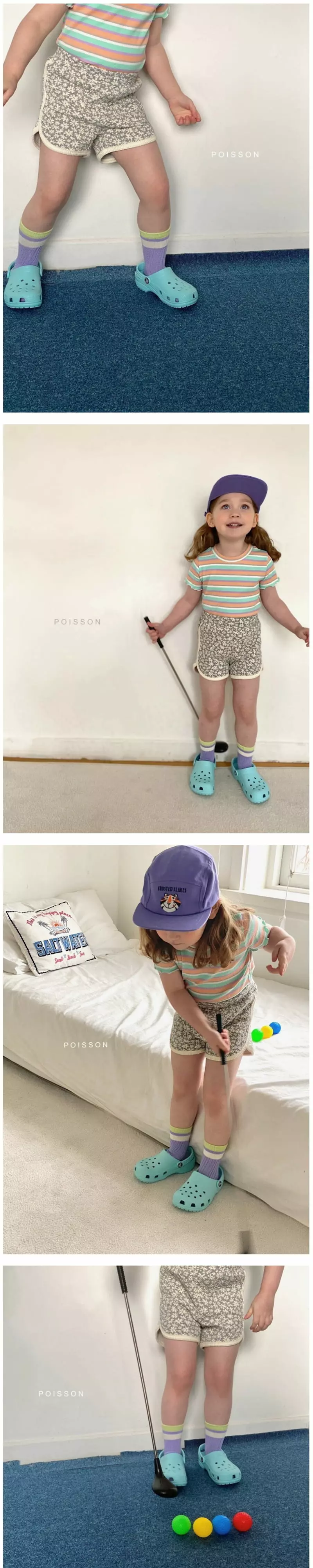 Poisson - Korean Children Fashion - #kidzfashiontrend - Flower Pants - 4