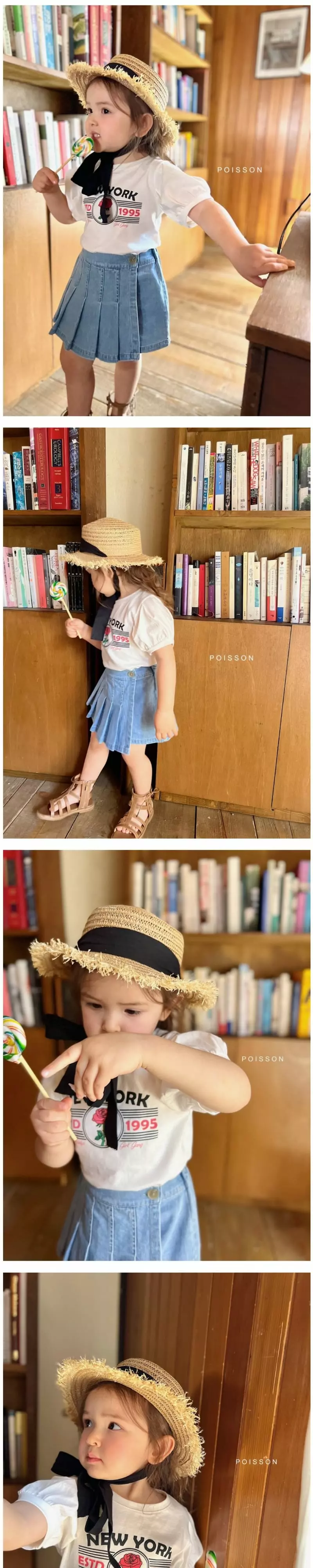 Poisson - Korean Children Fashion - #Kfashion4kids - Rose Tee