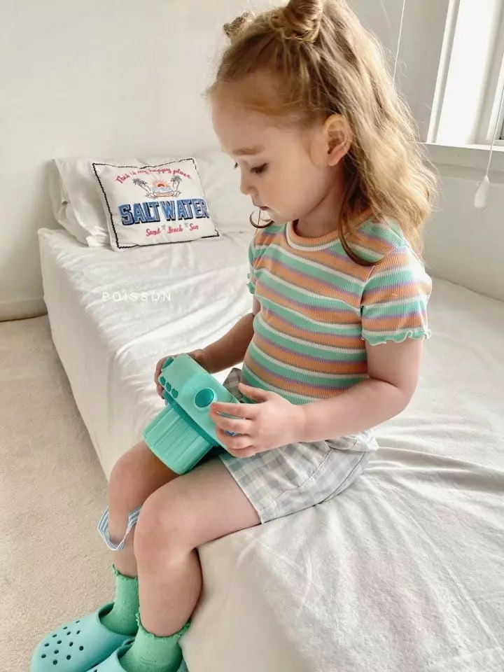 Poisson - Korean Children Fashion - #fashionkids - Yoni Check Pants - 12