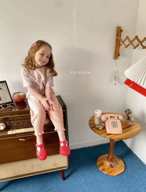 Poisson - Korean Children Fashion - #kidsshorts - Cherry Tee - 10