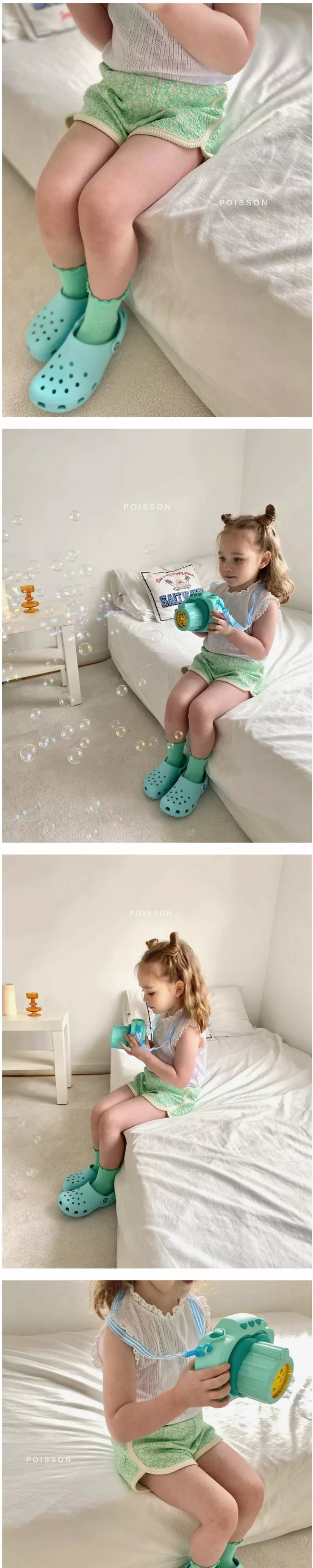 Poisson - Korean Children Fashion - #kidsshorts - Flower Pants