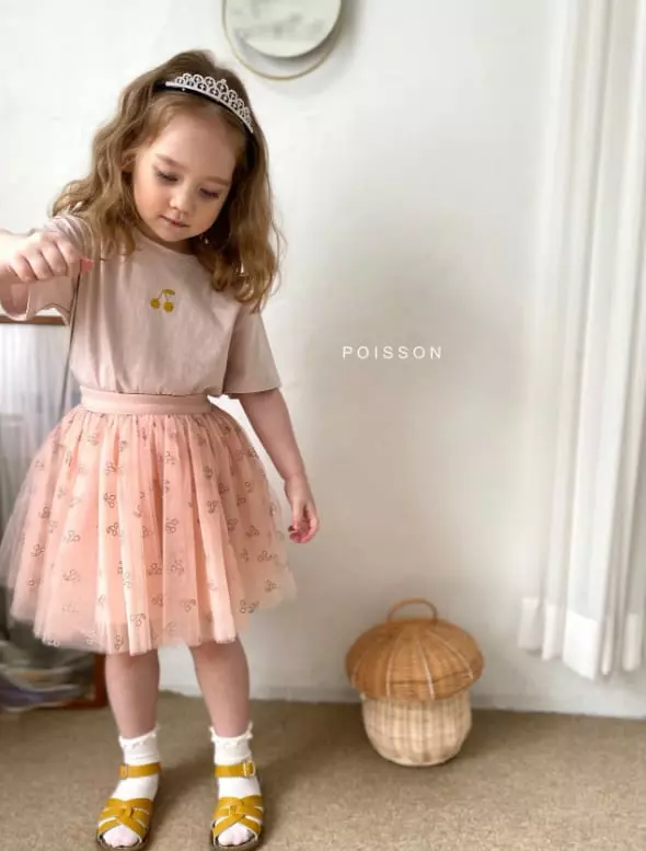 Poisson - Korean Children Fashion - #kidzfashiontrend - Cherry Tee - 12
