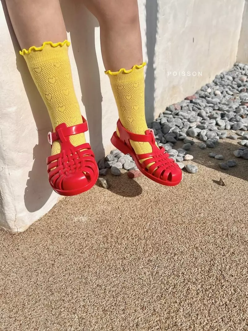 Poisson - Korean Children Fashion - #kidzfashiontrend - Eyelet Socks Set - 5
