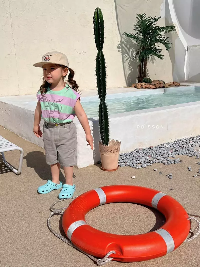 Poisson - Korean Children Fashion - #magicofchildhood - Stripes Kitty Tee - 6