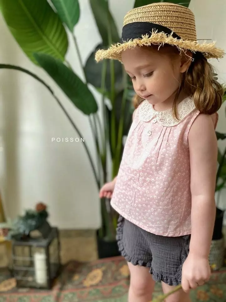 Poisson - Korean Children Fashion - #magicofchildhood - Bijou Collar Blouse