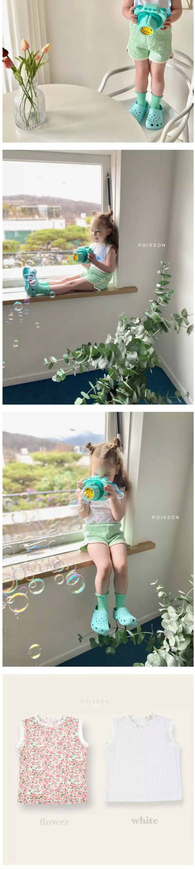 Poisson - Korean Children Fashion - #prettylittlegirls - Eyelet Tee - 6