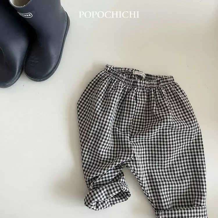 Popochichi - Korean Children Fashion - #Kfashion4kids - Check Pants - 5