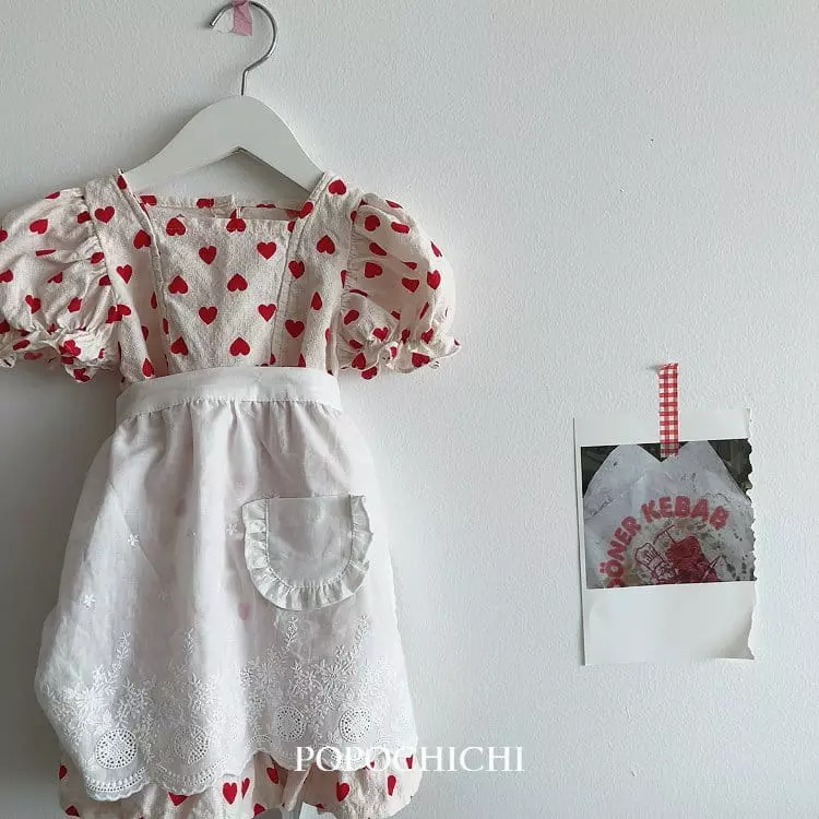 Popochichi - Korean Children Fashion - #childrensboutique - Heart One-piece - 10