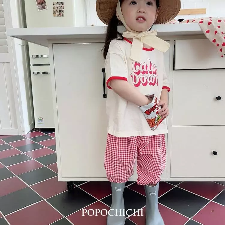 Popochichi - Korean Children Fashion - #fashionkids - Check Pants