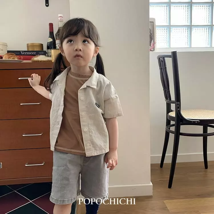 Popochichi - Korean Children Fashion - #kidzfashiontrend - Patch Shirt