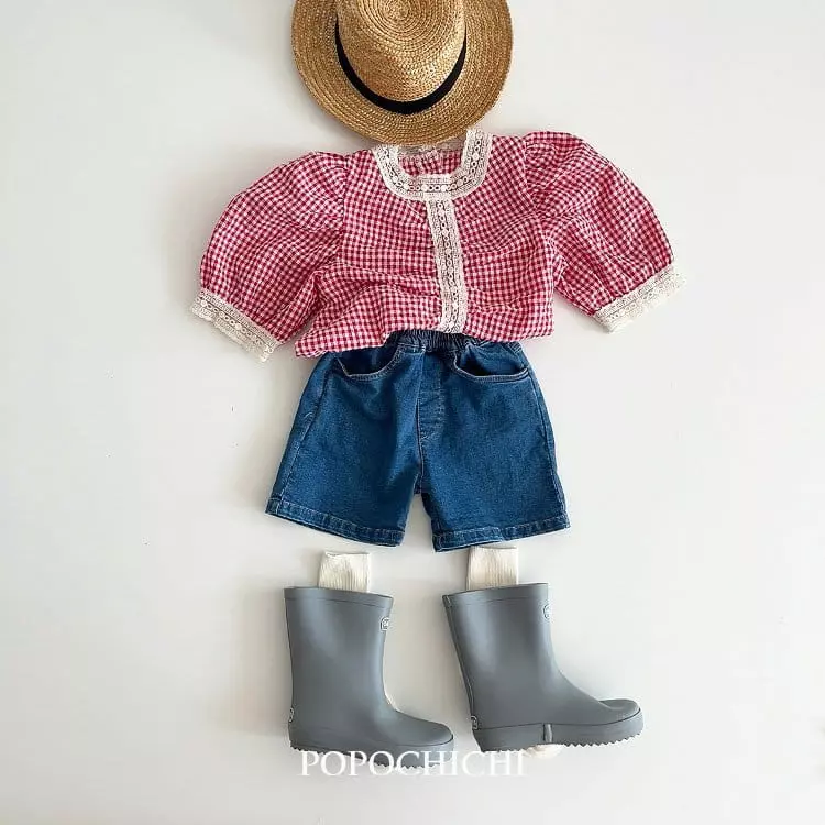 Popochichi - Korean Children Fashion - #stylishchildhood - Denim Shorts - 7
