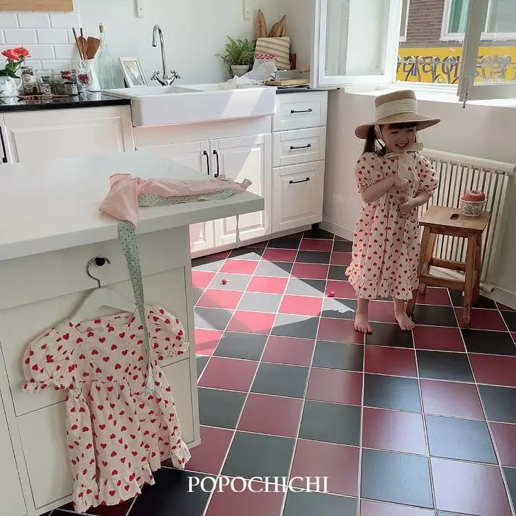 Popochichi - Korean Children Fashion - #todddlerfashion - Heart One-piece - 6