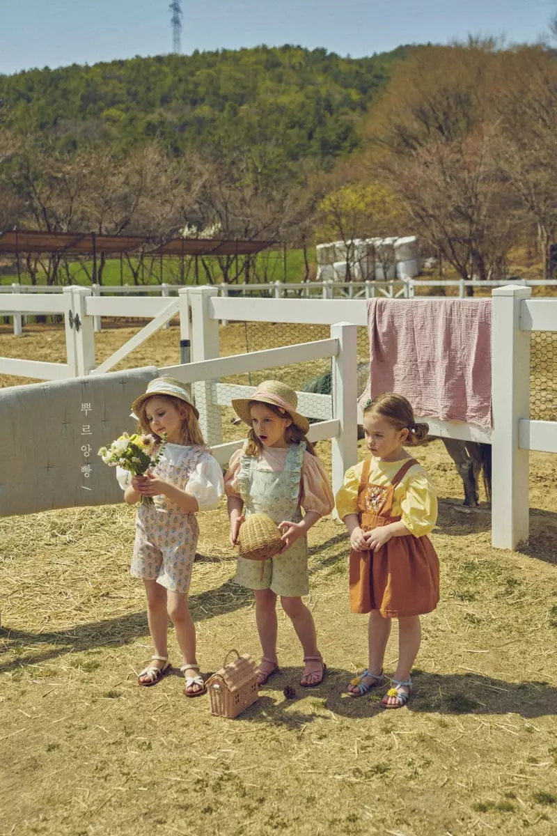 Pourenfant - Korean Children Fashion - #kidzfashiontrend - Raila Frill Dungaree - 4