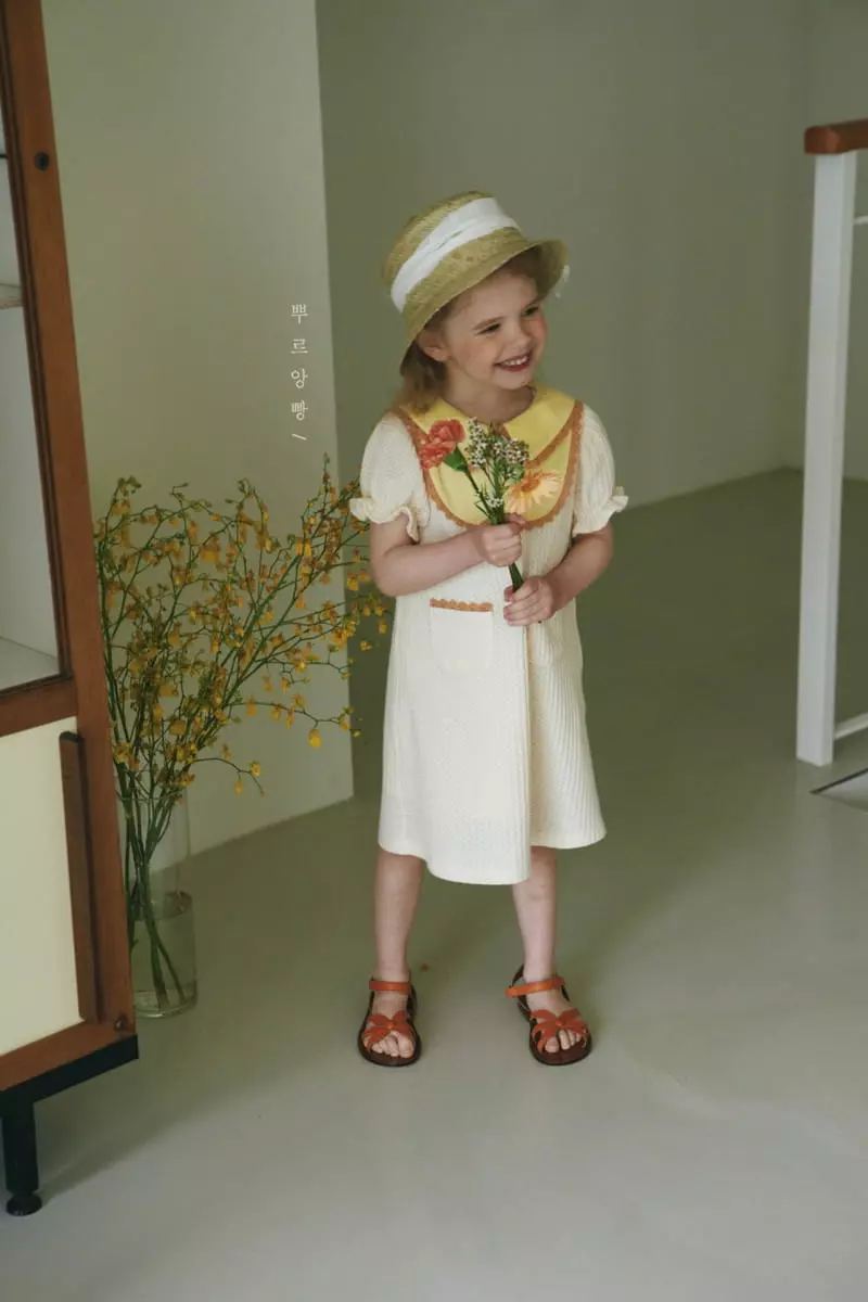Pourenfant - Korean Children Fashion - #childofig - Shalot Puff Knit One-piece - 2