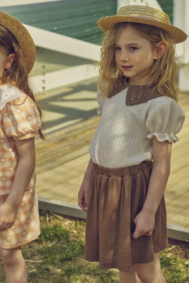 Pourenfant - Korean Children Fashion - #childofig - Raon Knit Top Bottom Skirt Set - 11