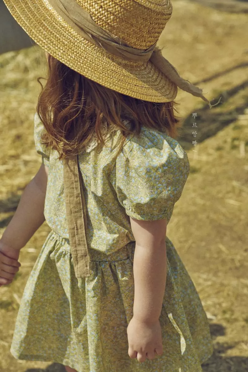 Pourenfant - Korean Children Fashion - #childofig - Judro Lace Collar Top Bottom Set - 9