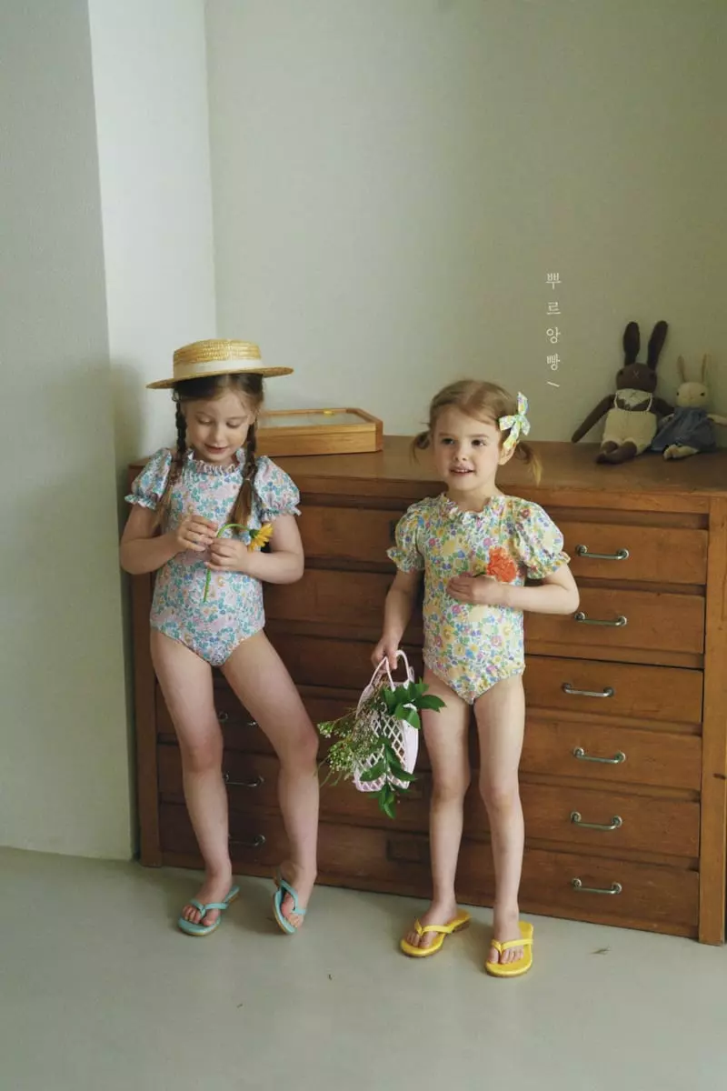 Pourenfant - Korean Children Fashion - #prettylittlegirls - Lilly Puff Swimwear - 4