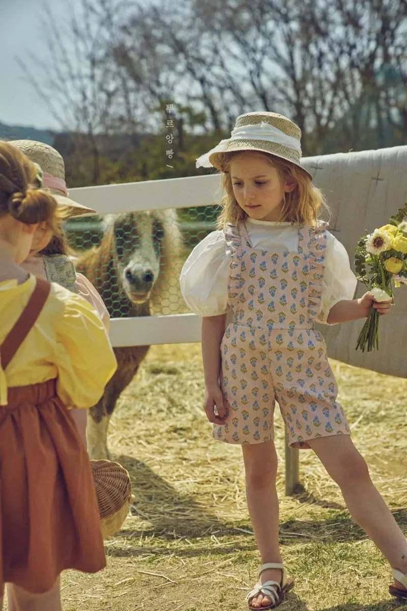 Pourenfant - Korean Children Fashion - #childofig - Raila Frill Dungaree - 12