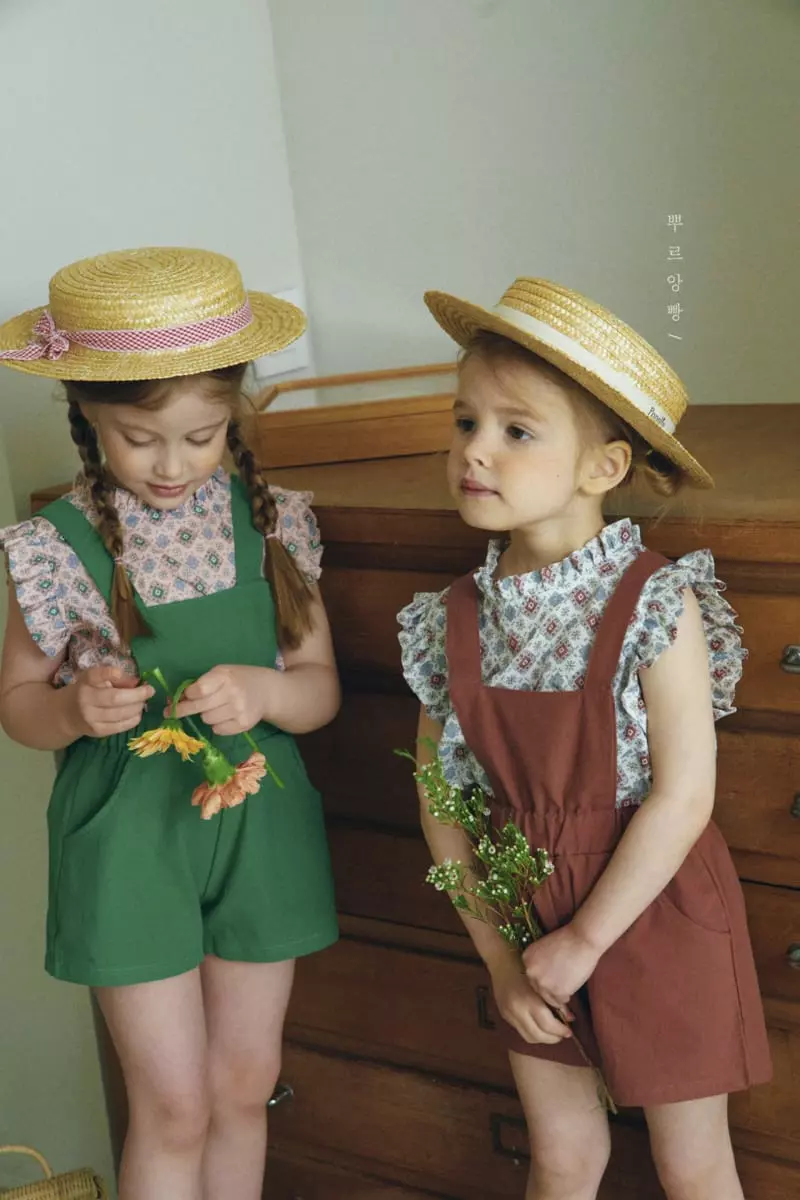 Pourenfant - Korean Children Fashion - #designkidswear - Sara Linen Dungarees Shorts - 11