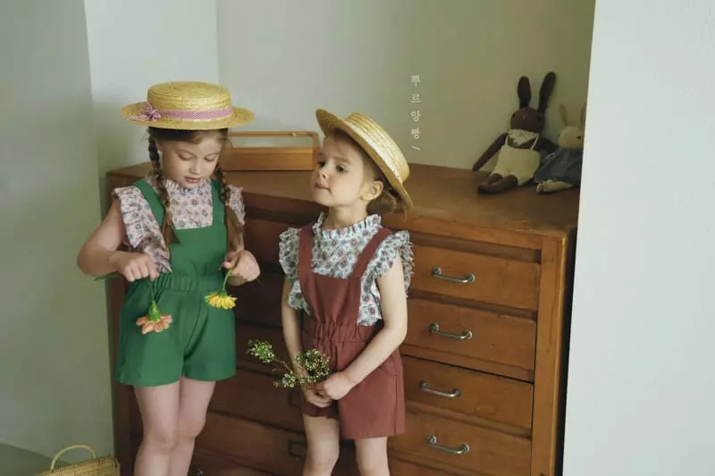 Pourenfant - Korean Children Fashion - #discoveringself - Sara Linen Dungarees Shorts - 12