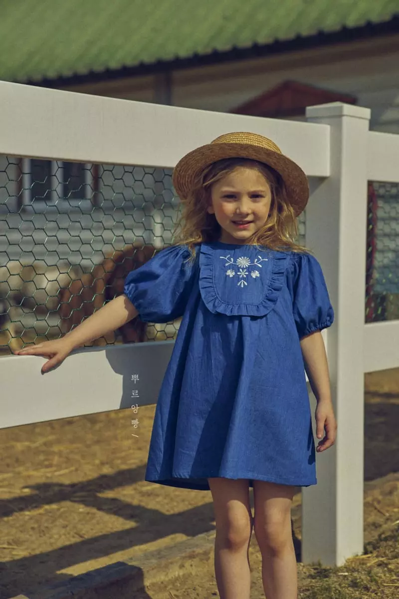 Pourenfant - Korean Children Fashion - #fashionkids - Edem Denim One-piece - 7