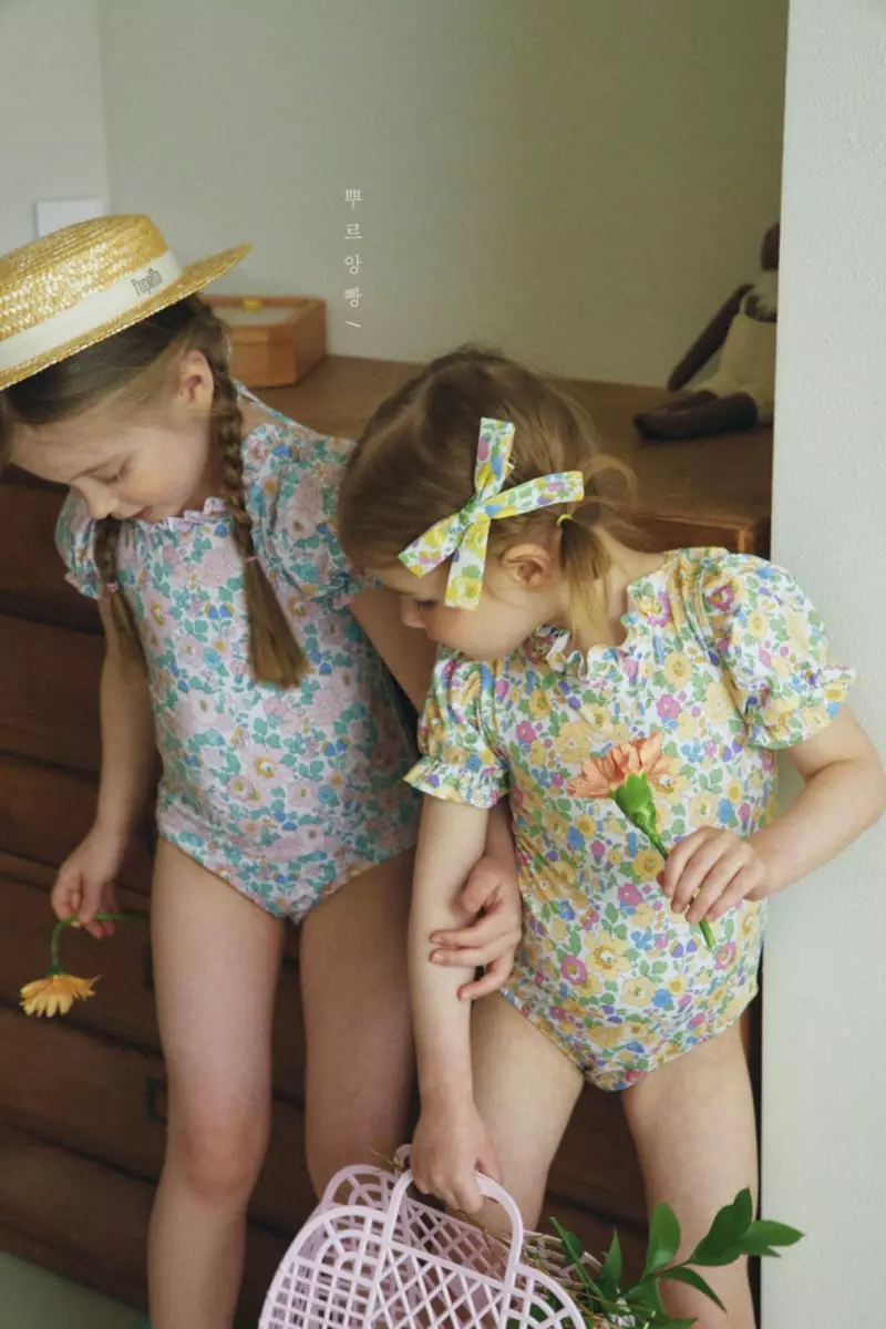 Pourenfant - Korean Children Fashion - #fashionkids - Lilly Puff Swimwear - 9