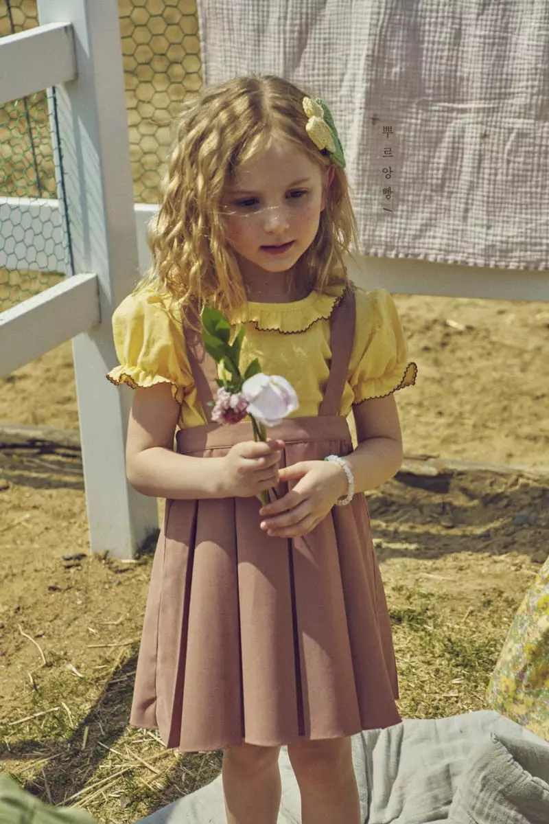 Pourenfant - Korean Children Fashion - #fashionkids - La Tulip Puff Blouse
