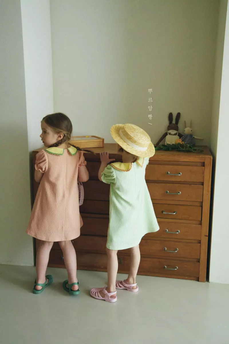 Pourenfant - Korean Children Fashion - #kidsshorts - Shalot Puff Knit One-piece - 7