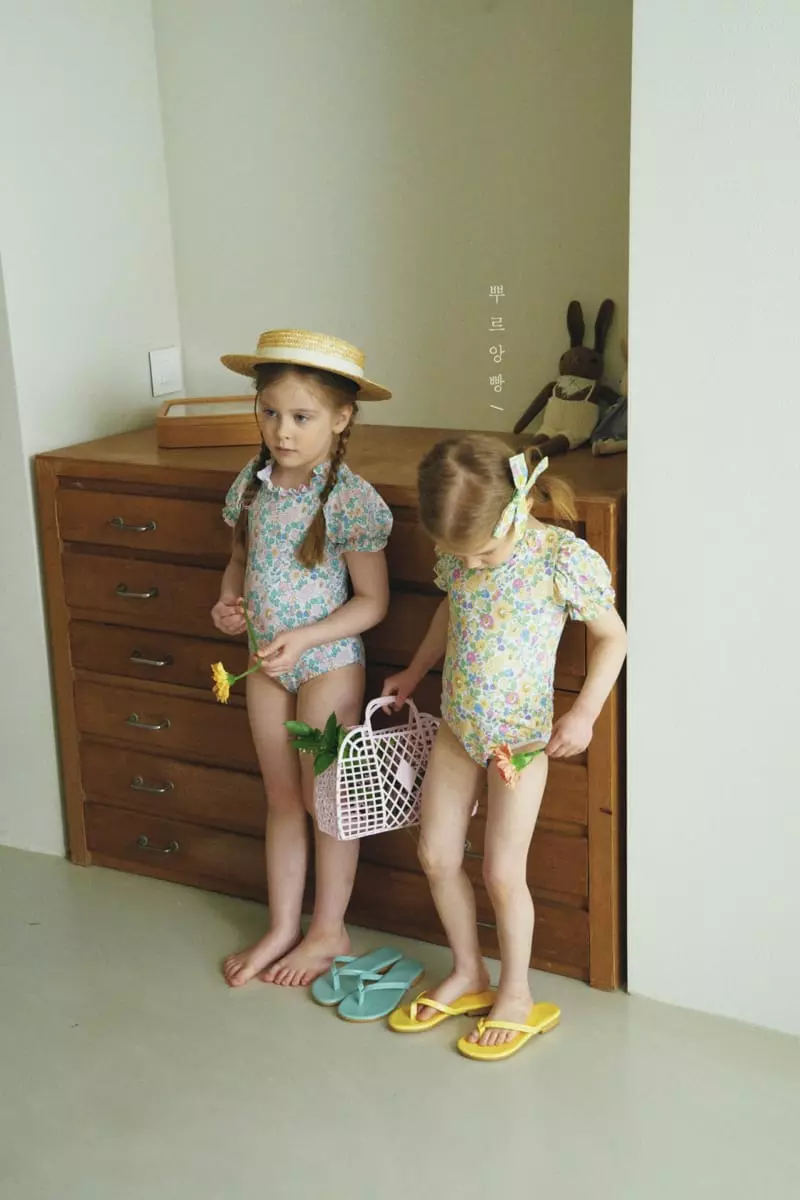 Pourenfant - Korean Children Fashion - #kidsstore - Lilly Puff Swimwear - 11