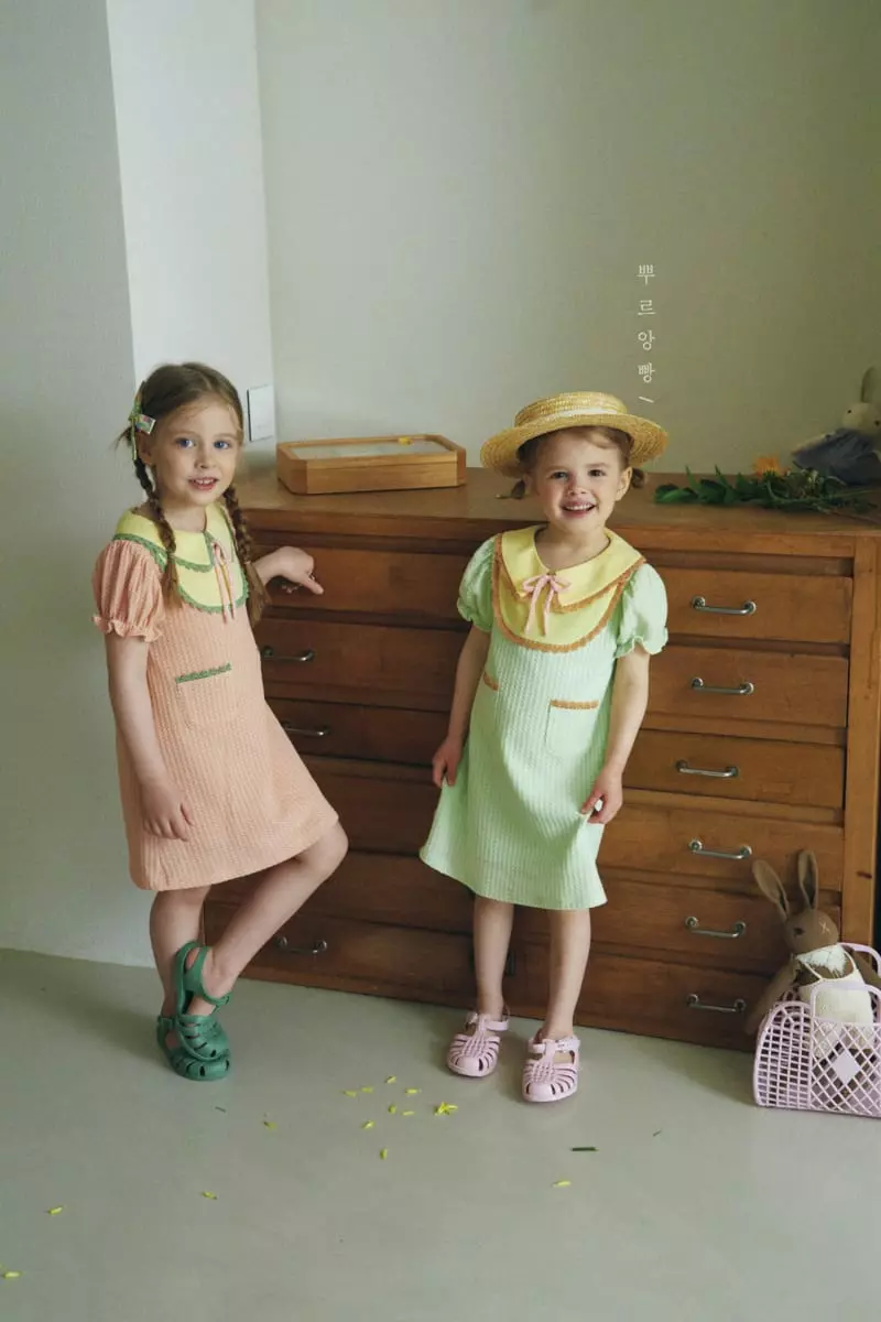 Pourenfant - Korean Children Fashion - #kidzfashiontrend - Shalot Puff Knit One-piece - 9