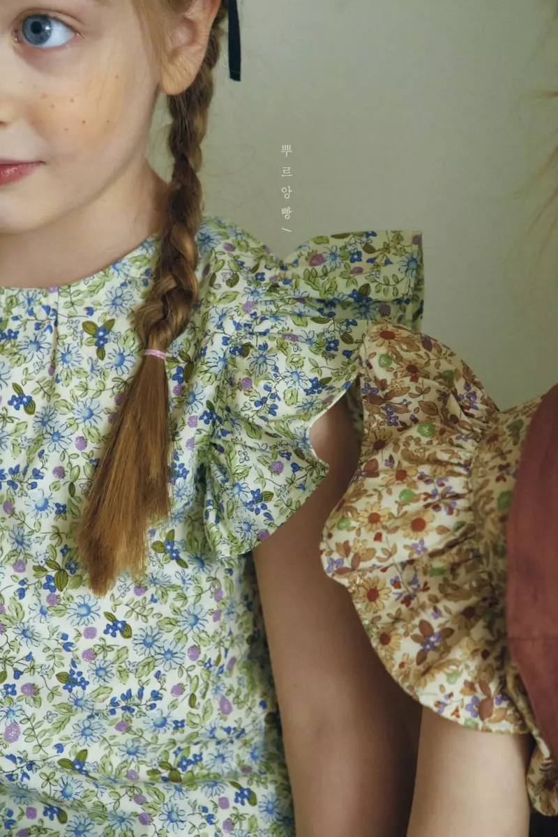 Pourenfant - Korean Children Fashion - #littlefashionista - Flora Frill Sleeveless - 12