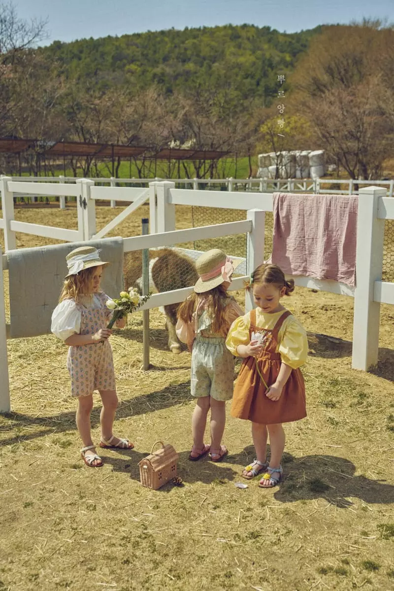 Pourenfant - Korean Children Fashion - #littlefashionista - Raila Frill Dungaree - 5