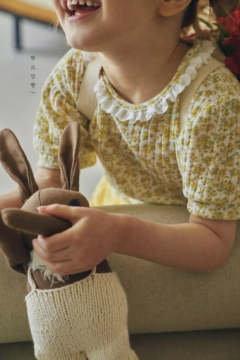 Pourenfant - Korean Children Fashion - #magicofchildhood - Eblin Lace Collar Knit Tee - 3
