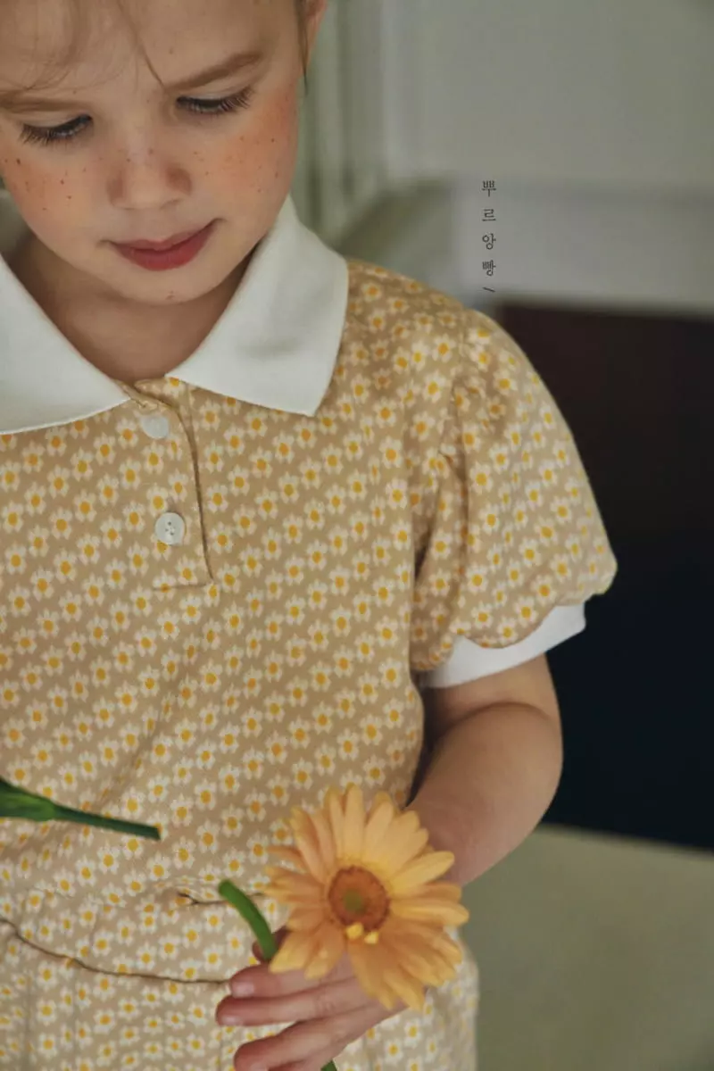 Pourenfant - Korean Children Fashion - #prettylittlegirls - Daisy Knit Top Bottom Set - 10