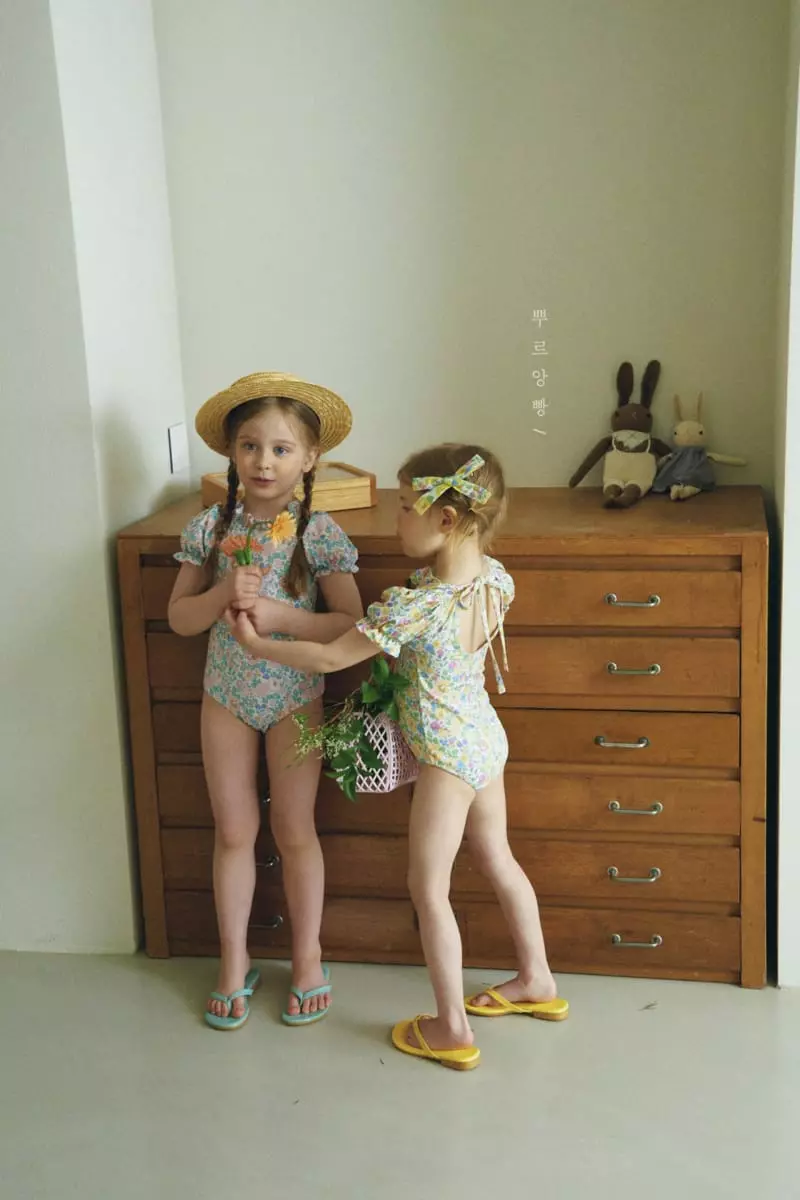 Pourenfant - Korean Children Fashion - #prettylittlegirls - Lilly Puff Swimwear - 3