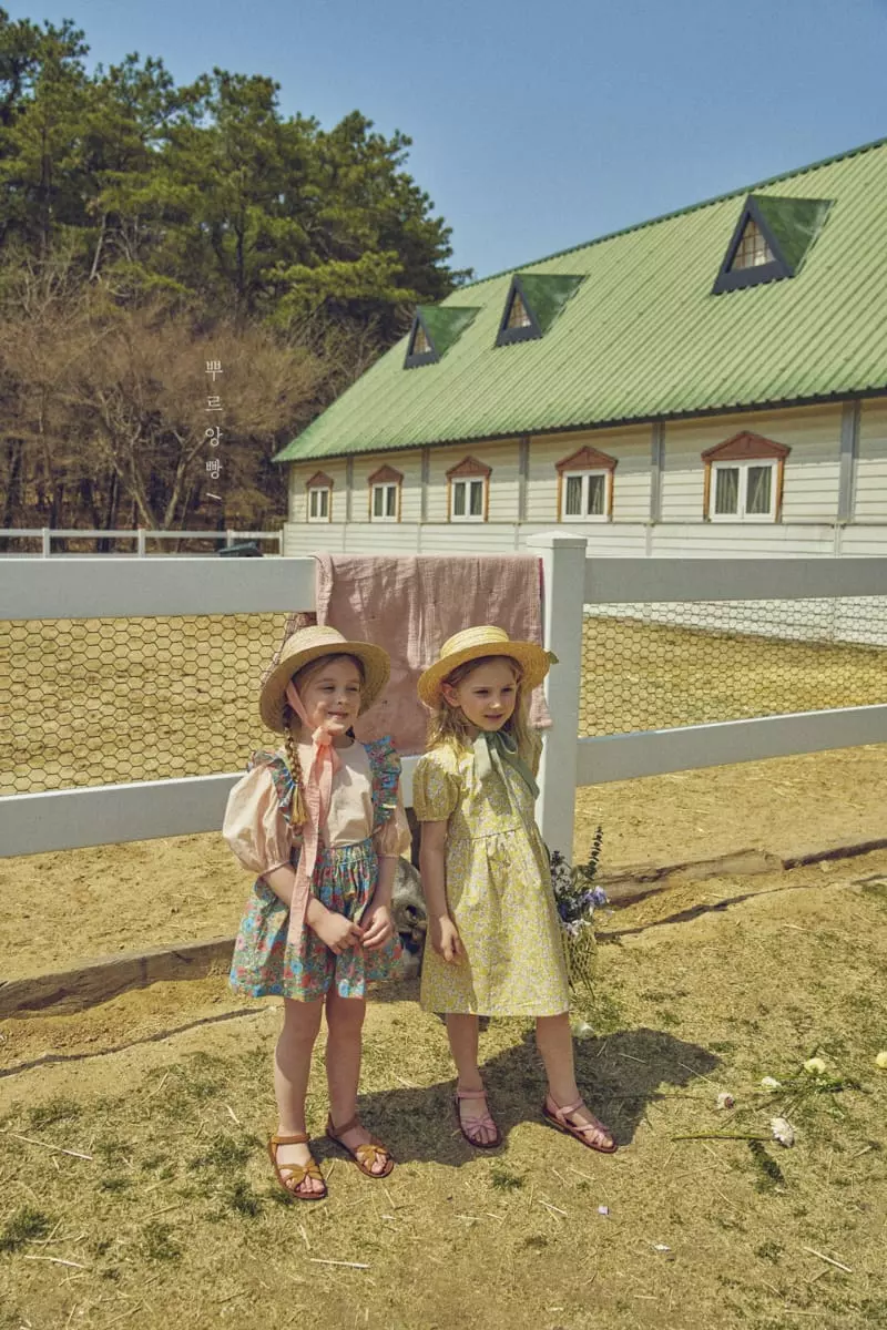Pourenfant - Korean Children Fashion - #toddlerclothing - Roren Flower One-piece - 4