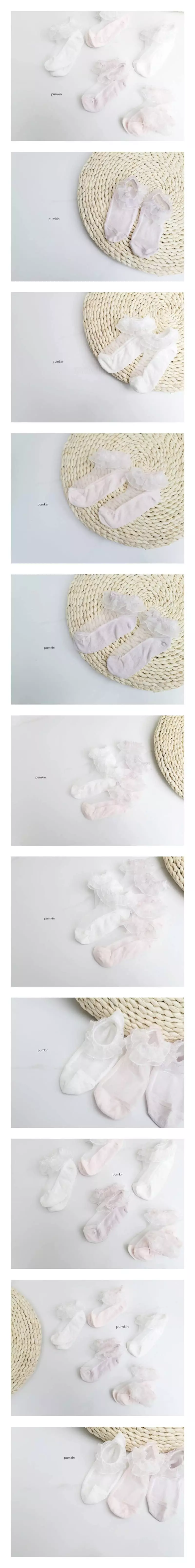 Pumkin - Korean Children Fashion - #stylishchildhood - See Through Lace Socks